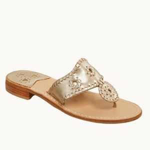 Gold Jack Rogers Sandals